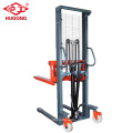 1 ton hand pallet stacker/hand operated forklifts with foot pedal